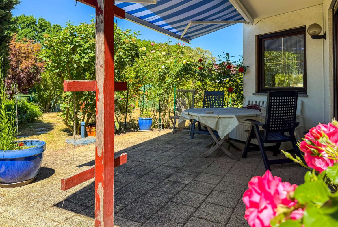 Beschattete Terrasse