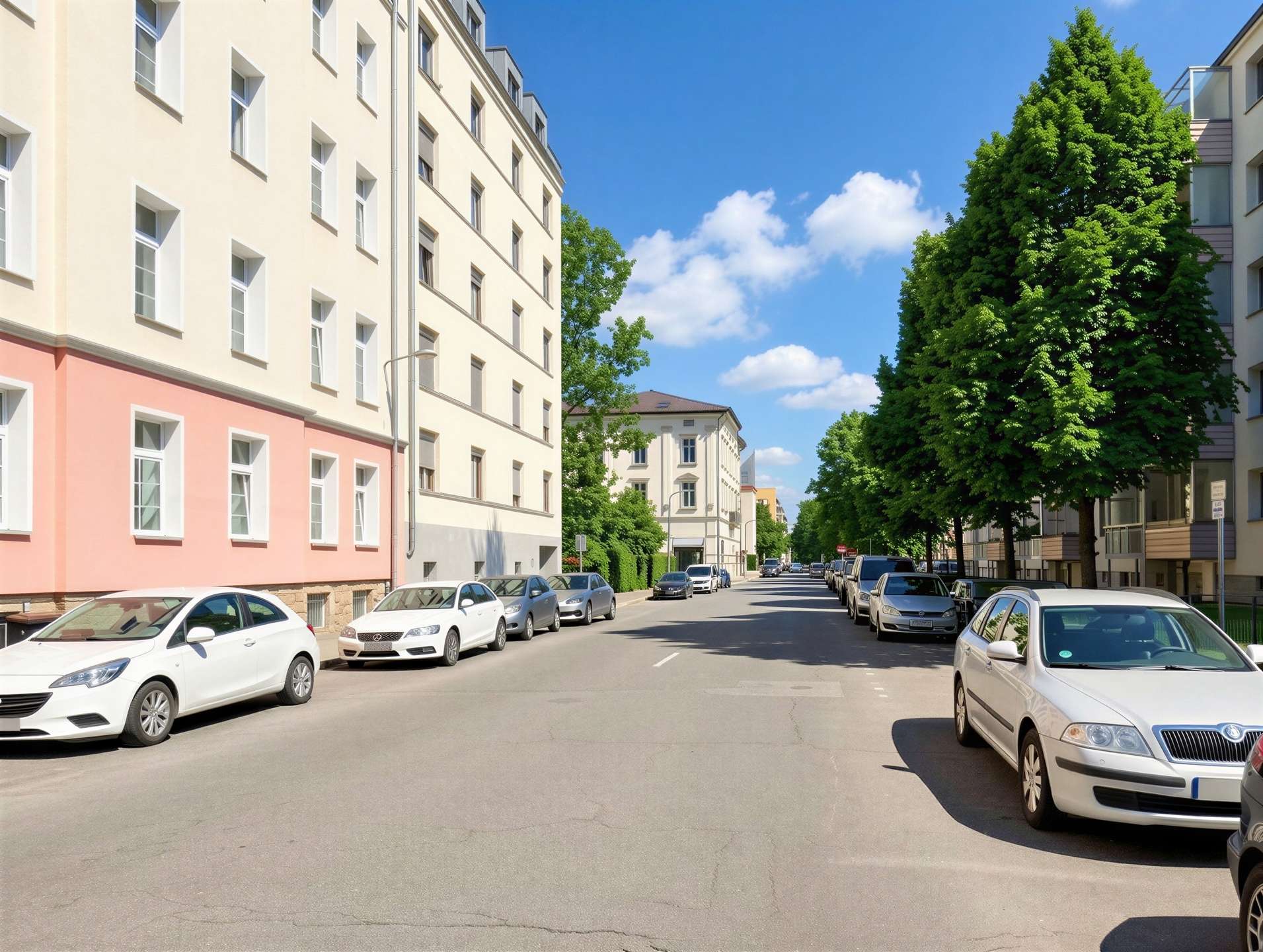 Blick zur Straße