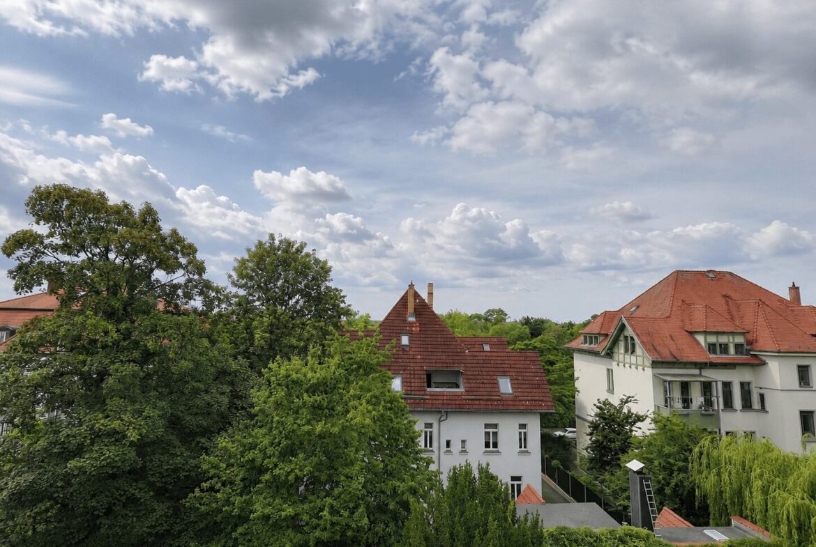 Blick vom Balkon