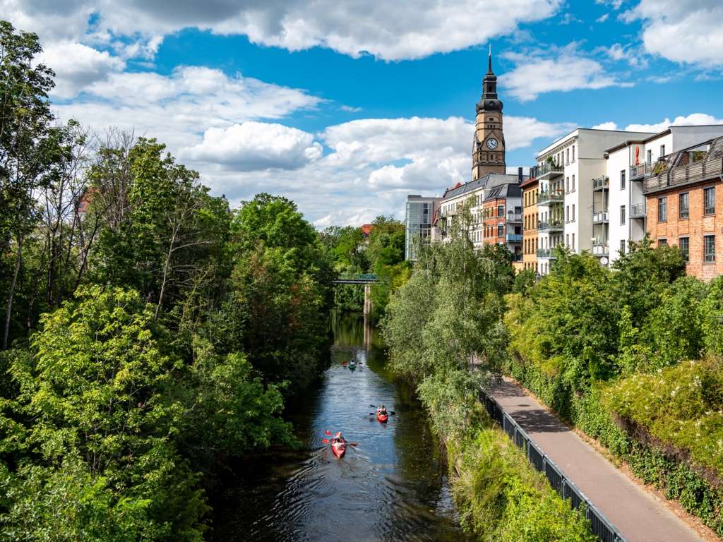 Kanal fußläufig entfernt
