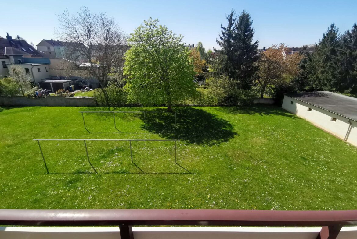 Blick vom Balkon
