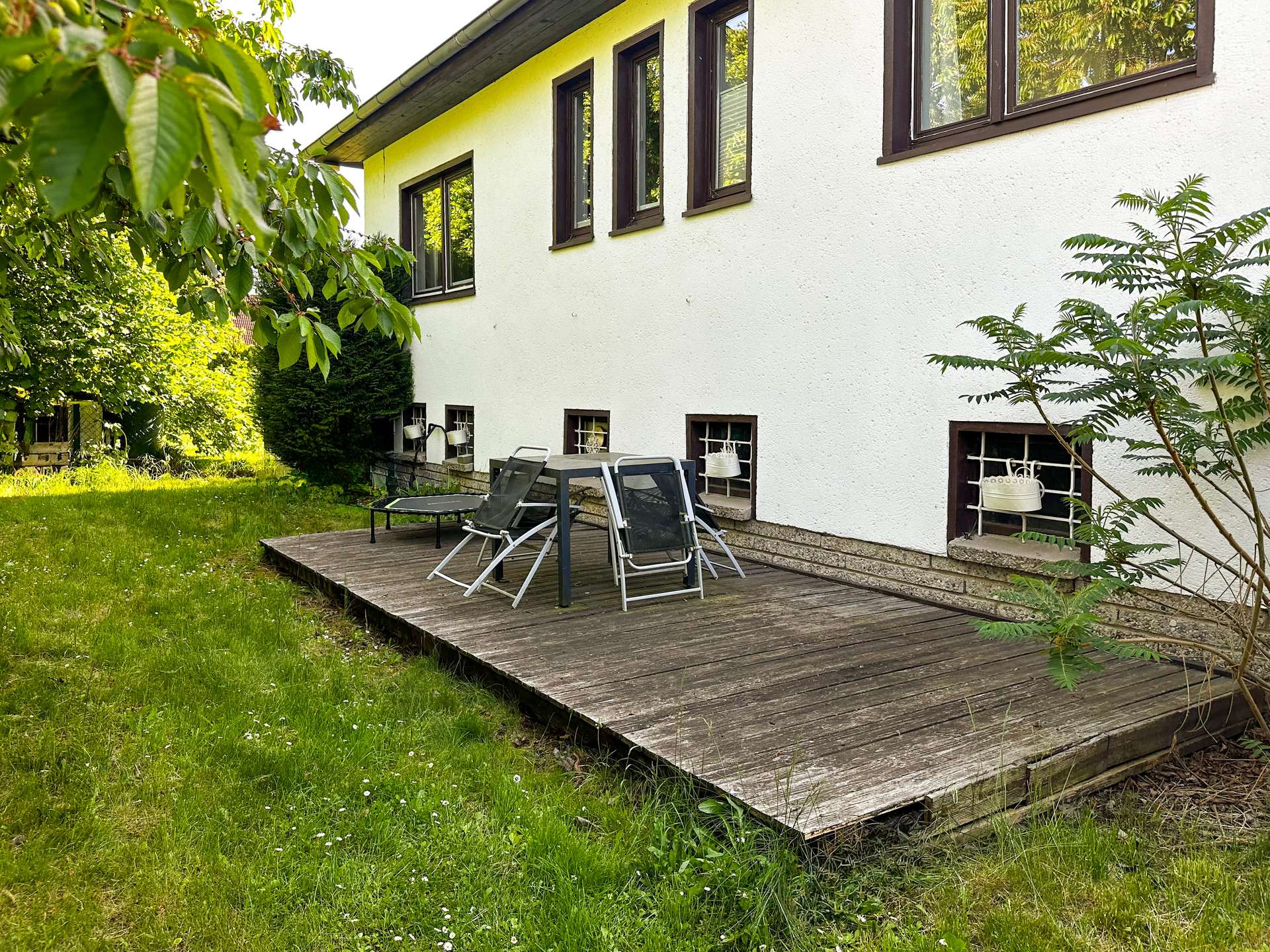Terrasse im hinteren Garten