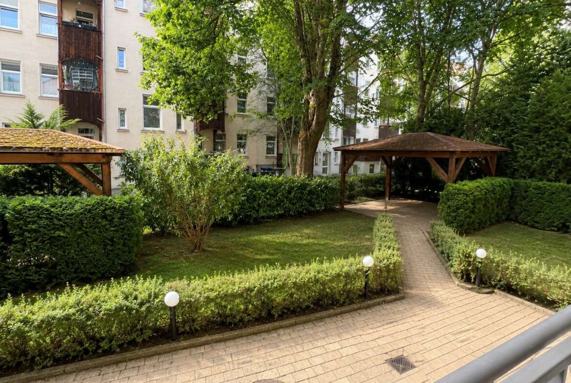 Blick vom Balkon