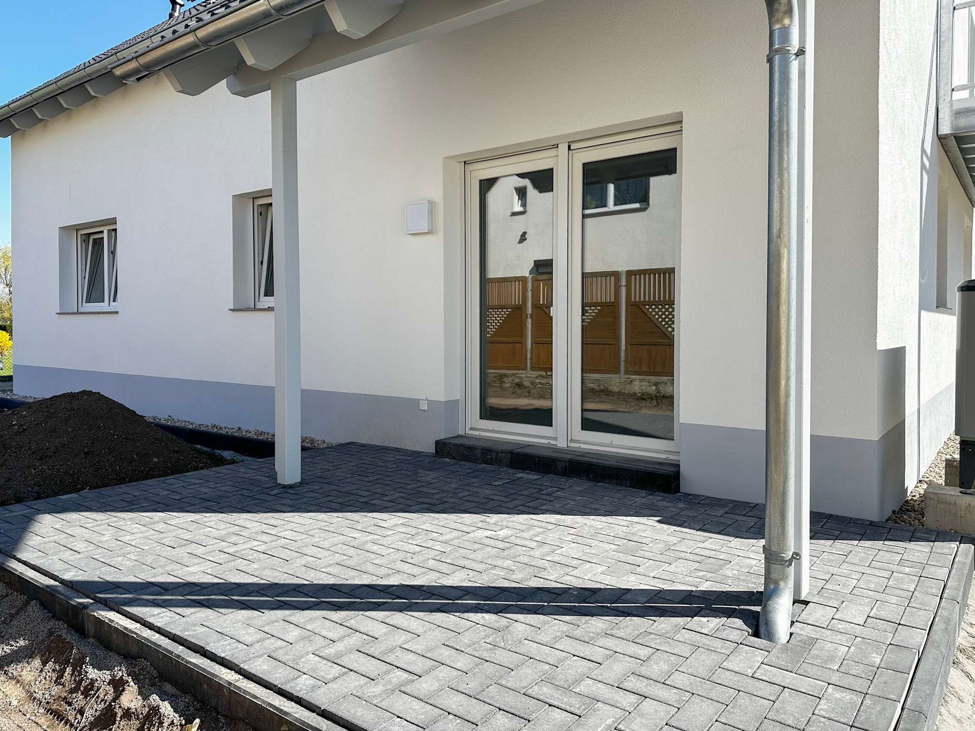 Überdachte Terrasse - Musterhaus 