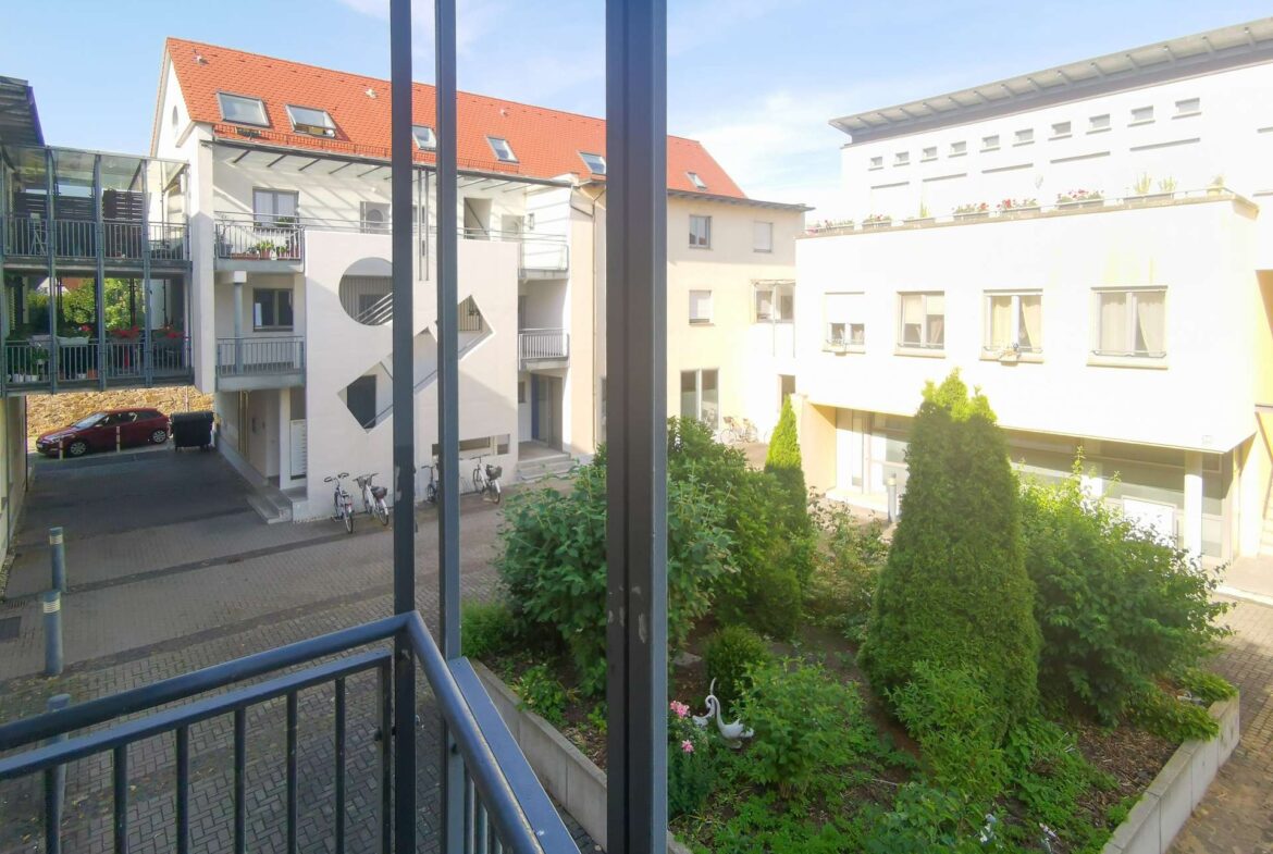 Blick vom Balkon