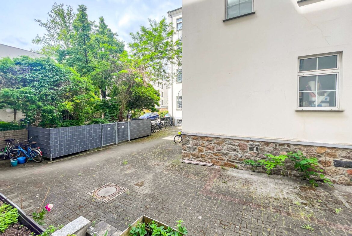 Blick vom Balkon