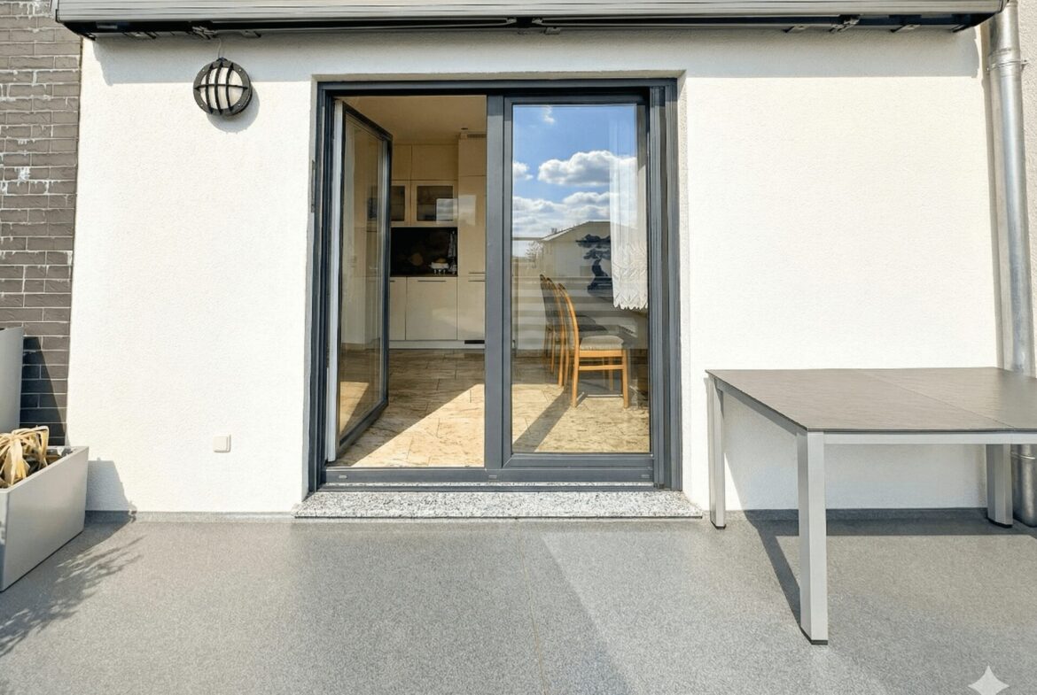 Sonniger Balkon