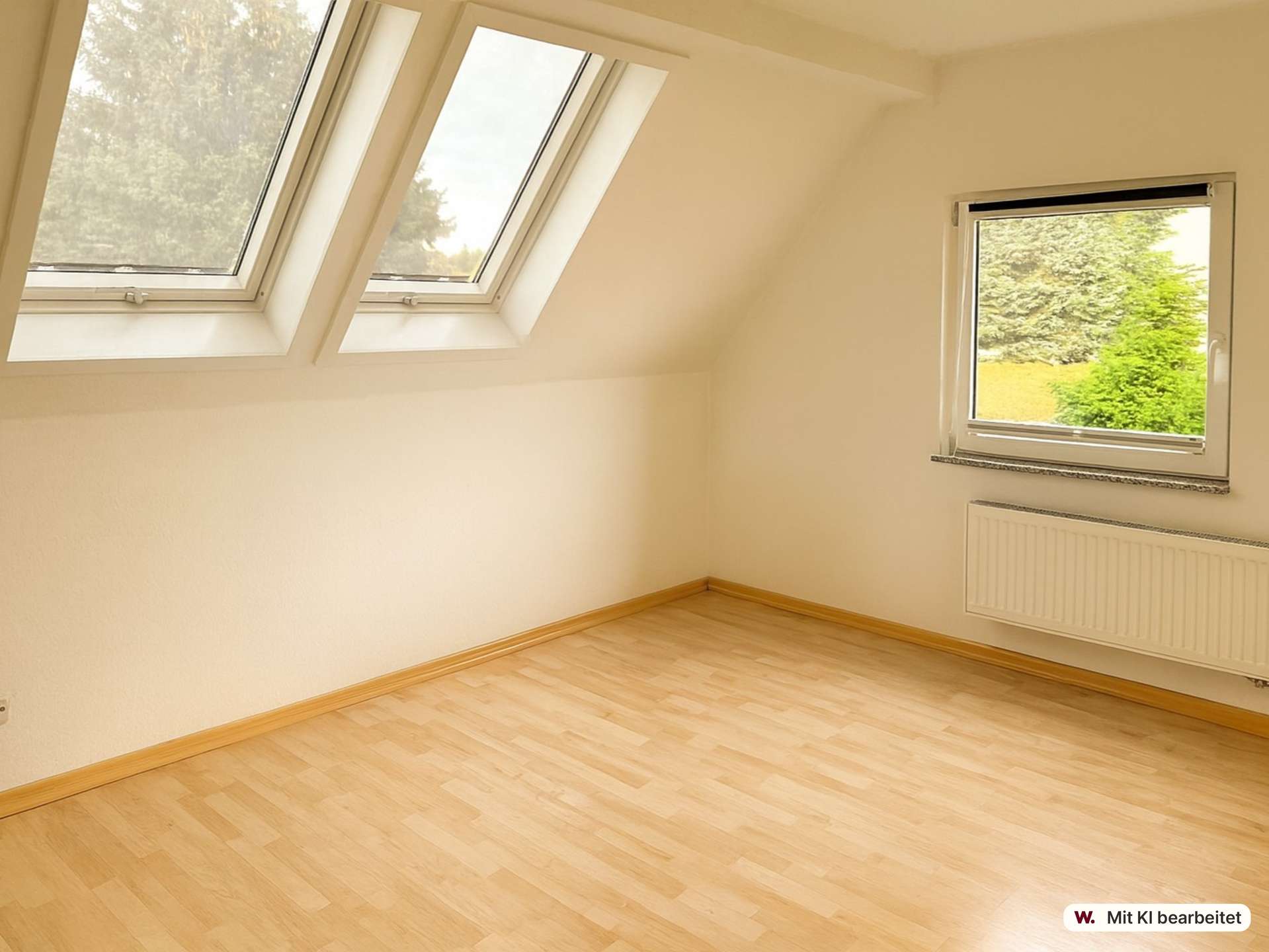 Lichtdurchflutetes Schlafzimmer