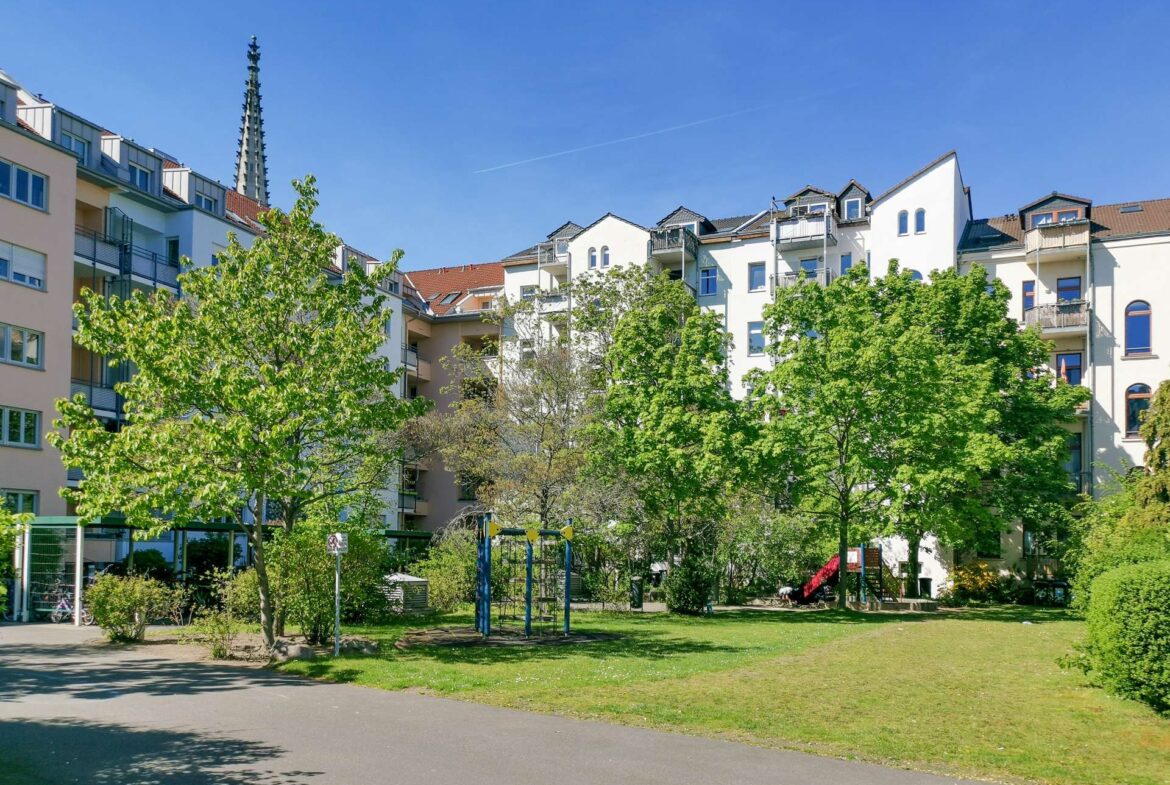 Begrünter Innenhof