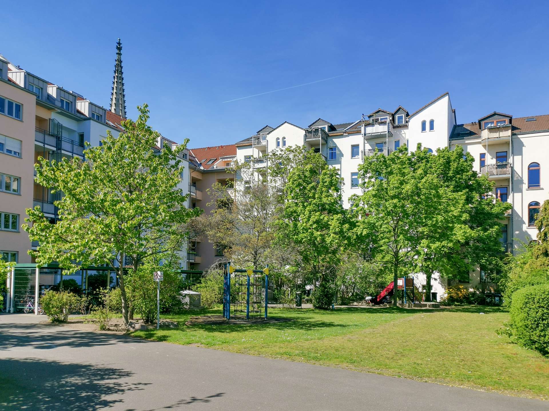 Begrünter Innenhof