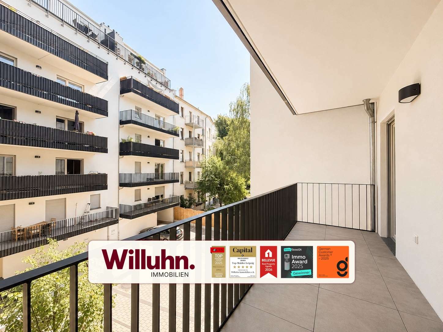 Weitsicht aus dem Balkon