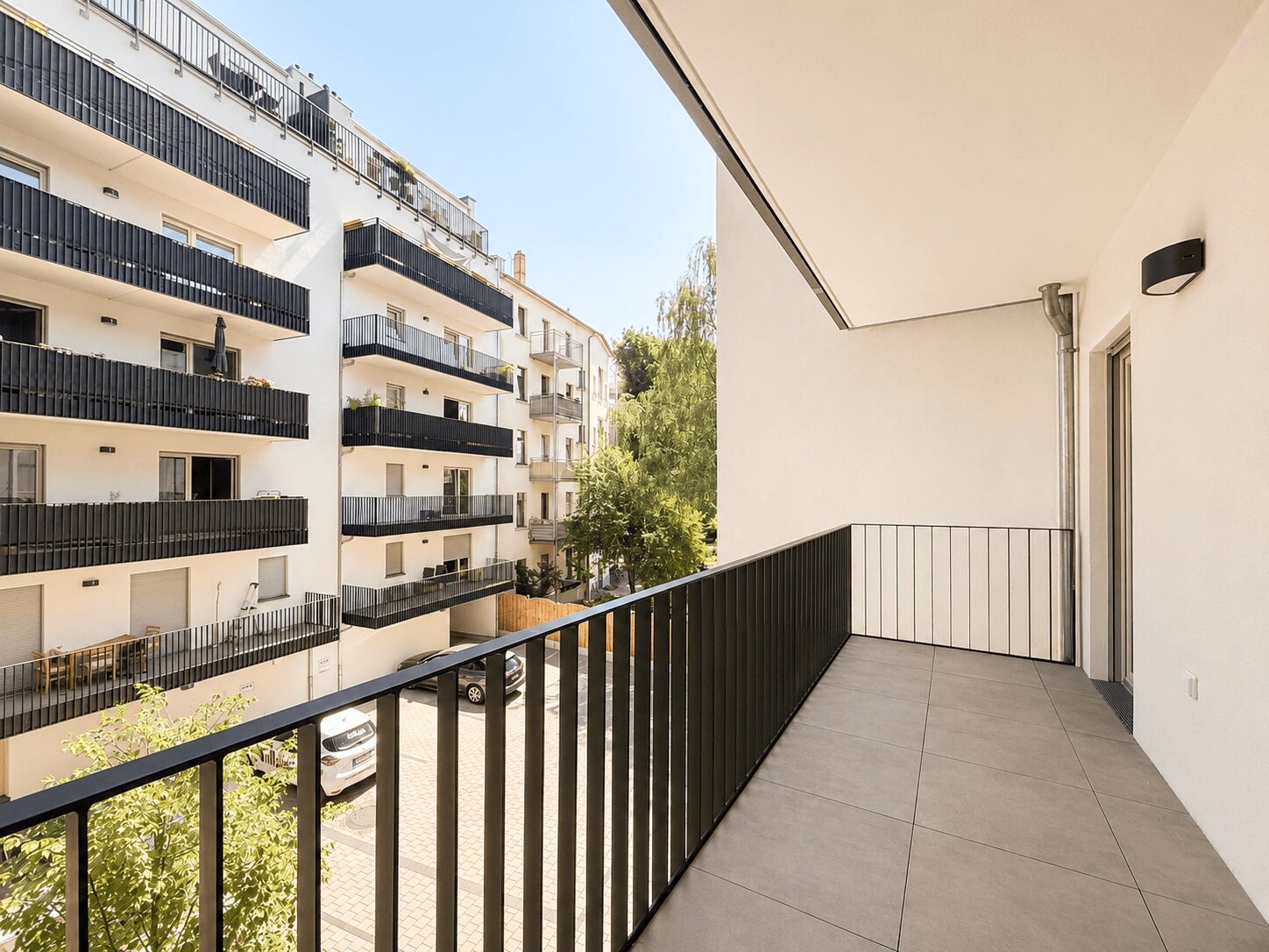 Weitsicht aus dem Balkon 