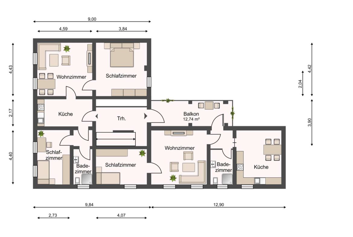Grundriss 1 OG
