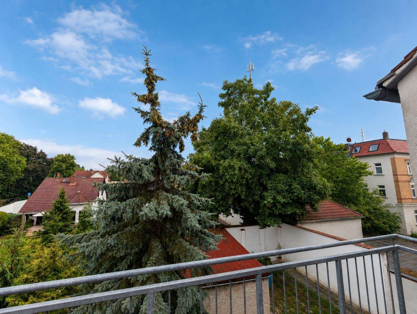 Blick vom Balkon