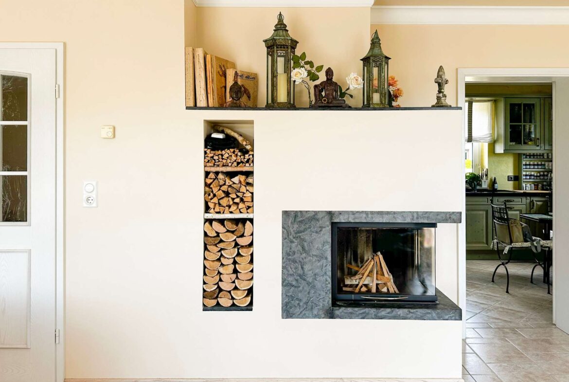 Gemütlicher Kamin