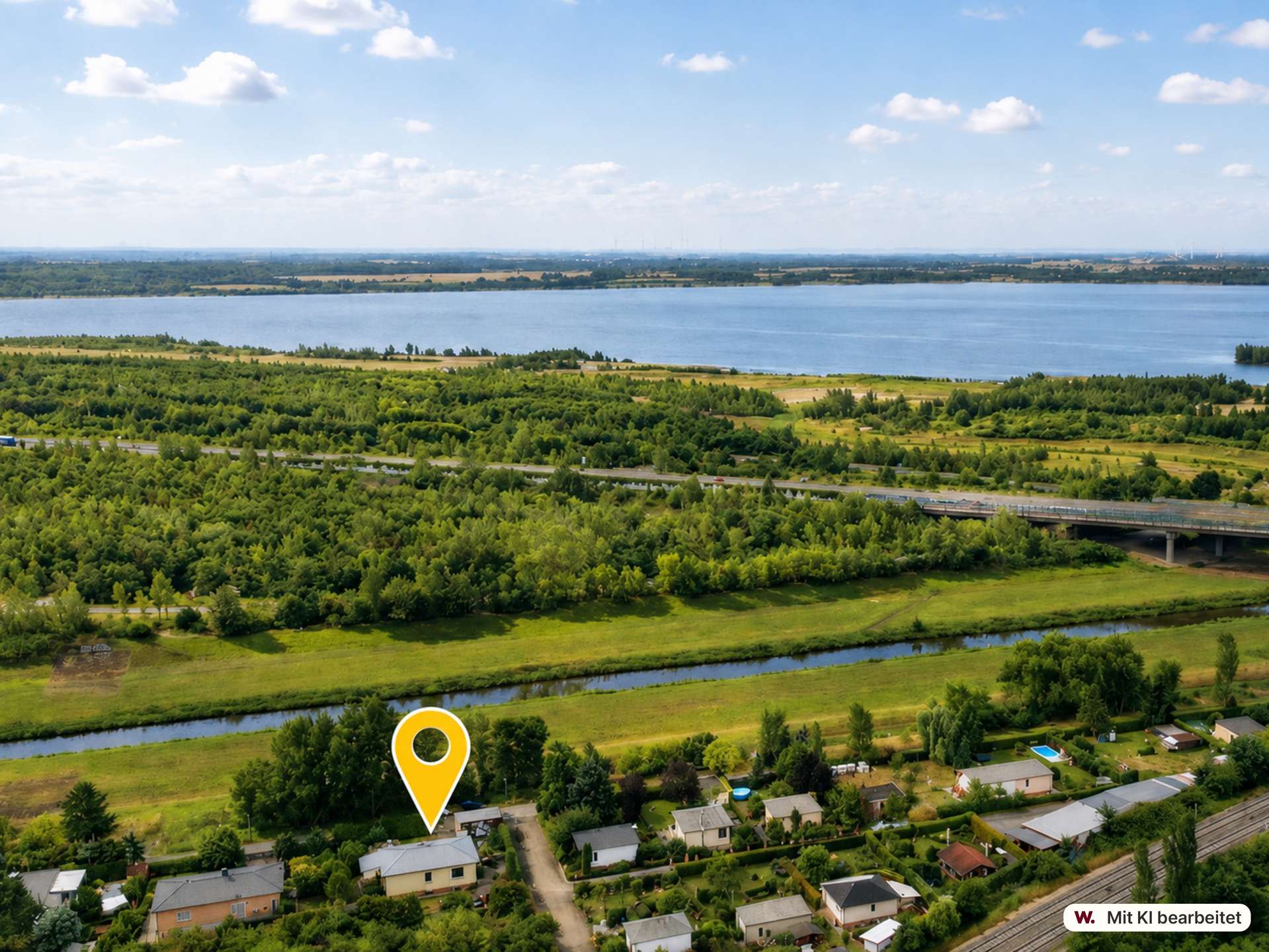 Zwenkauer See in der Nähe