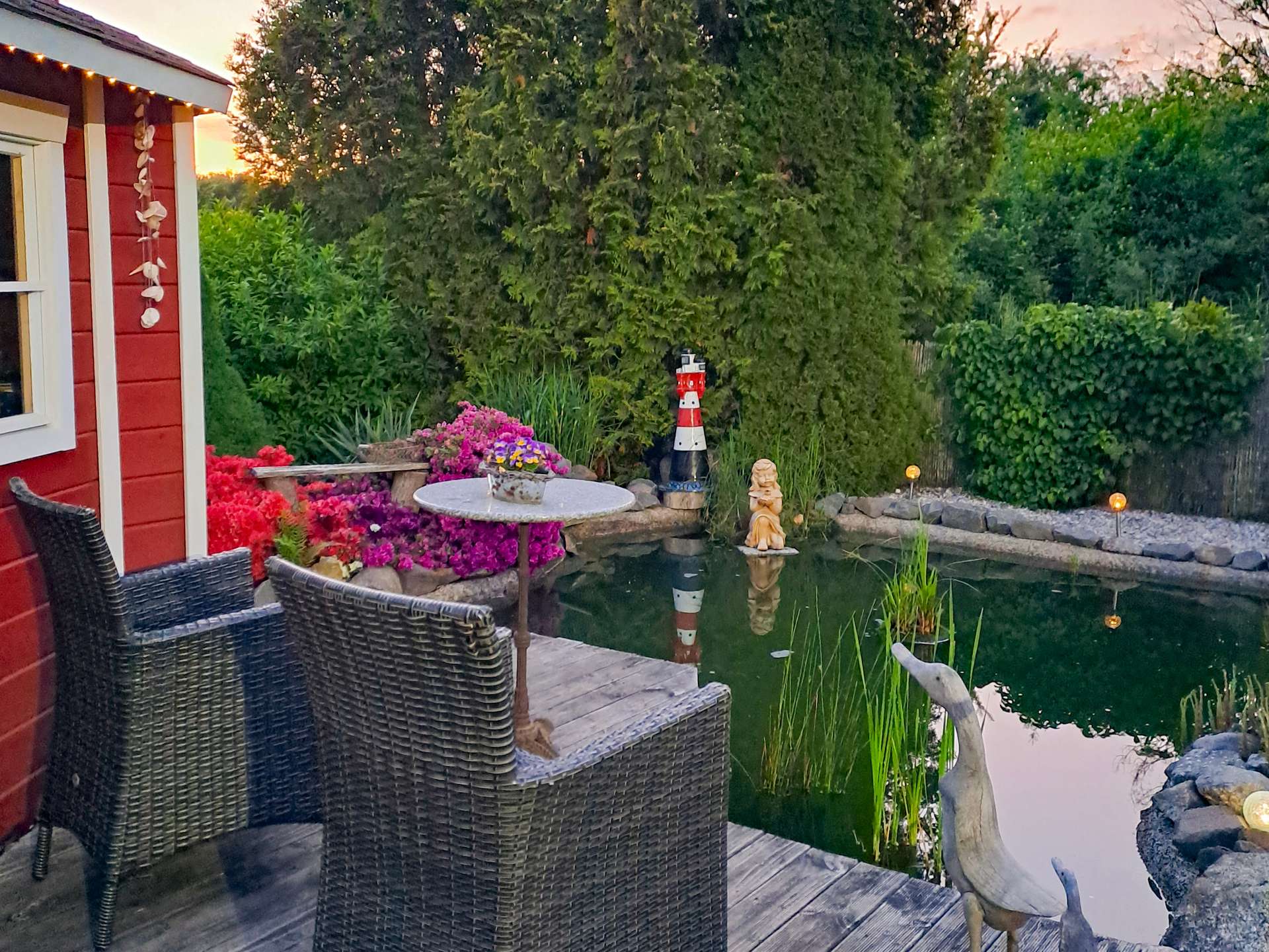 Garten mit Teich