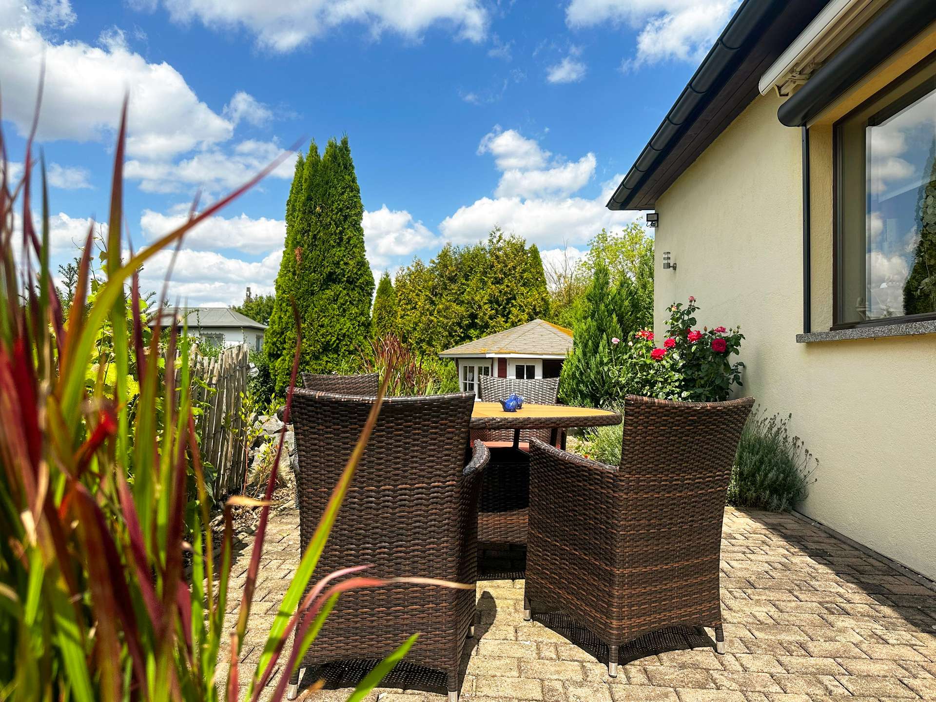 Terrasse mit sonniger Ausrichtung