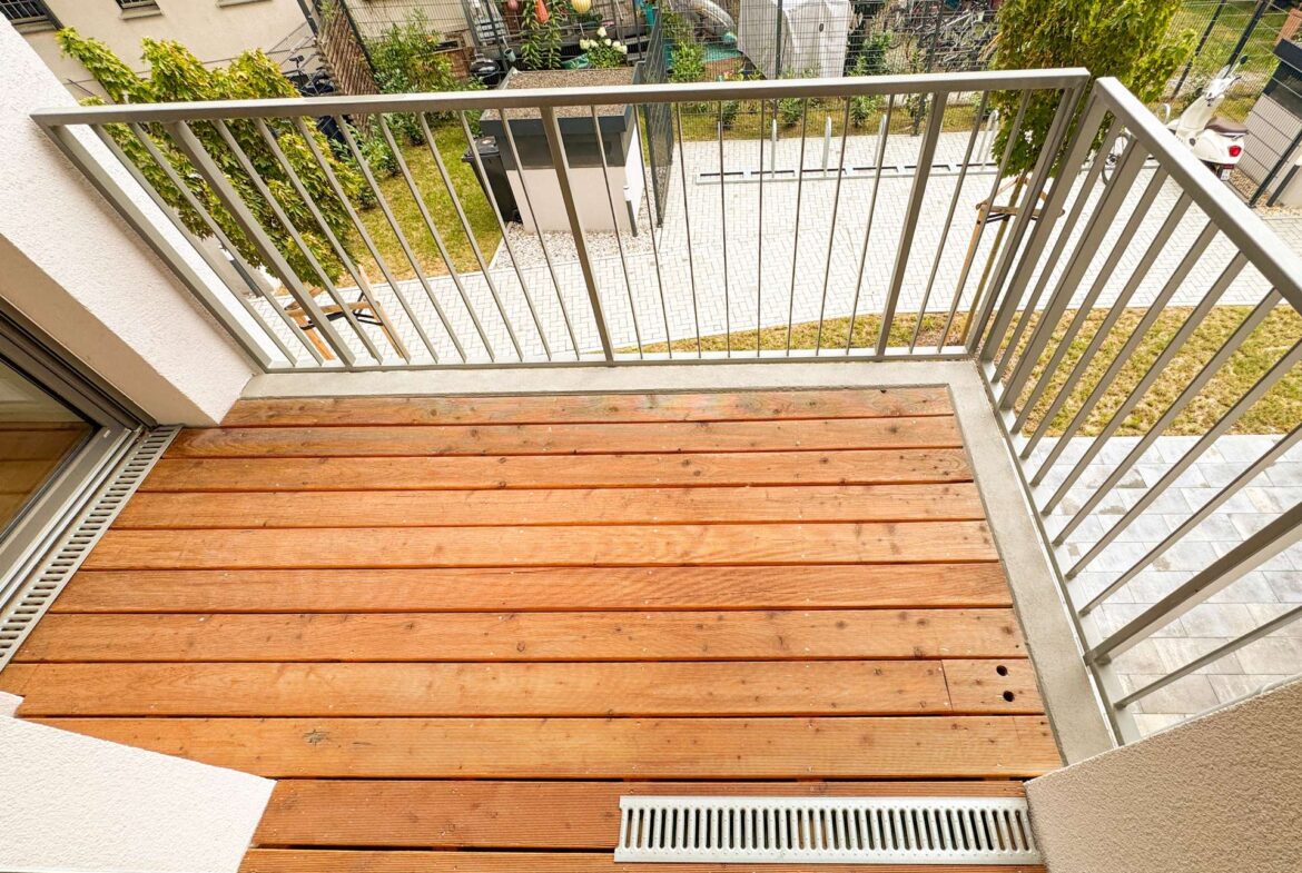 Balkon am Wohn-/Küchenbereich