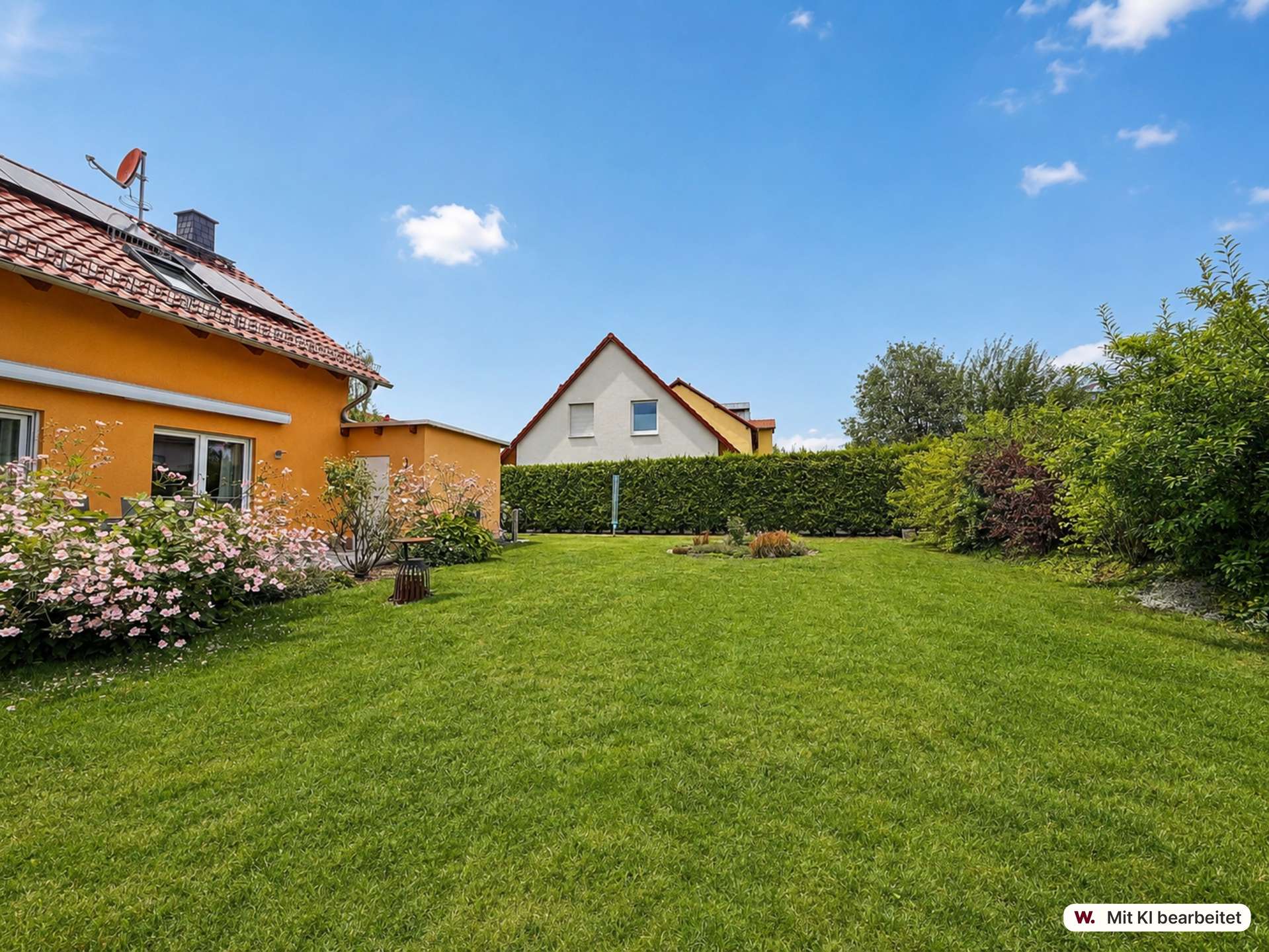 Garten mit Brunnen