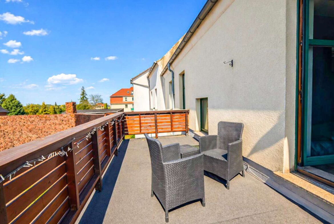 Großzügiger Balkon