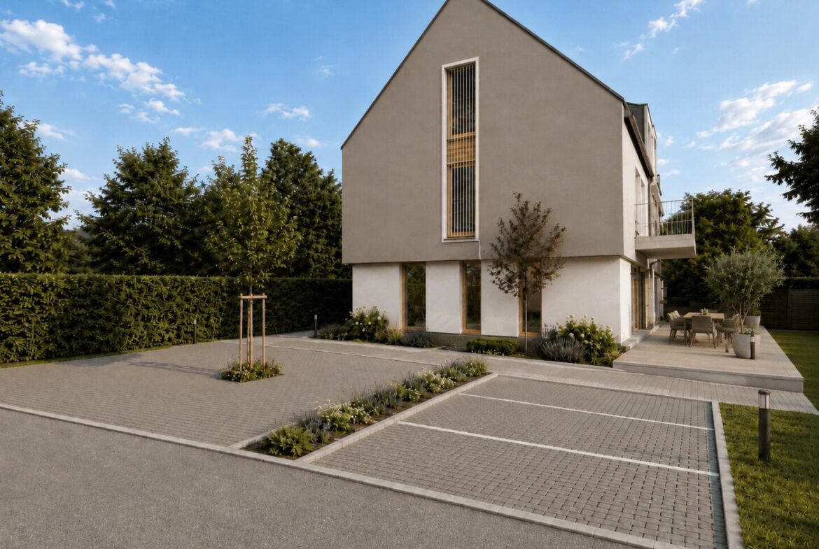 Hausansicht vorne - KI