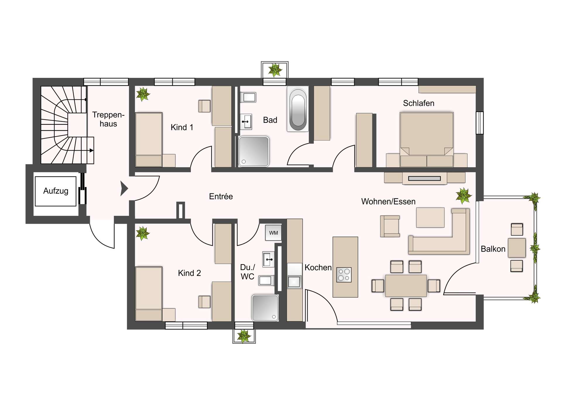 Grundriss WE 4