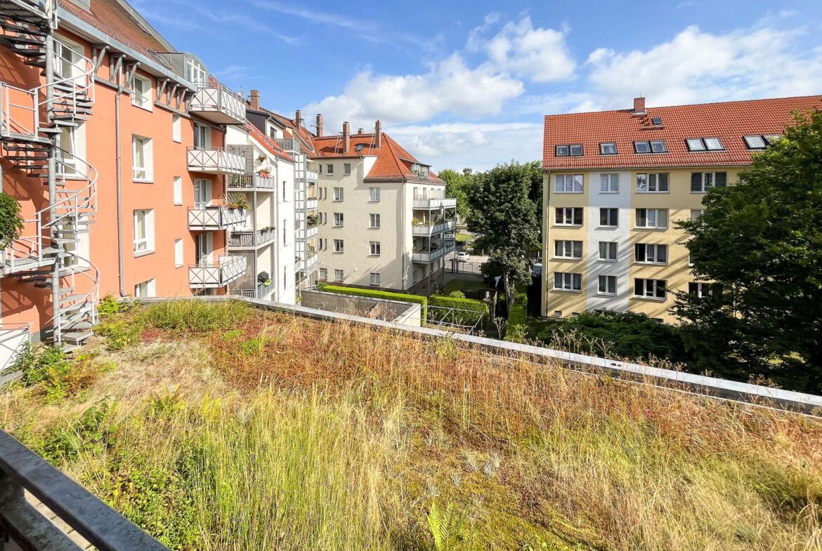 Blick vom Balkon