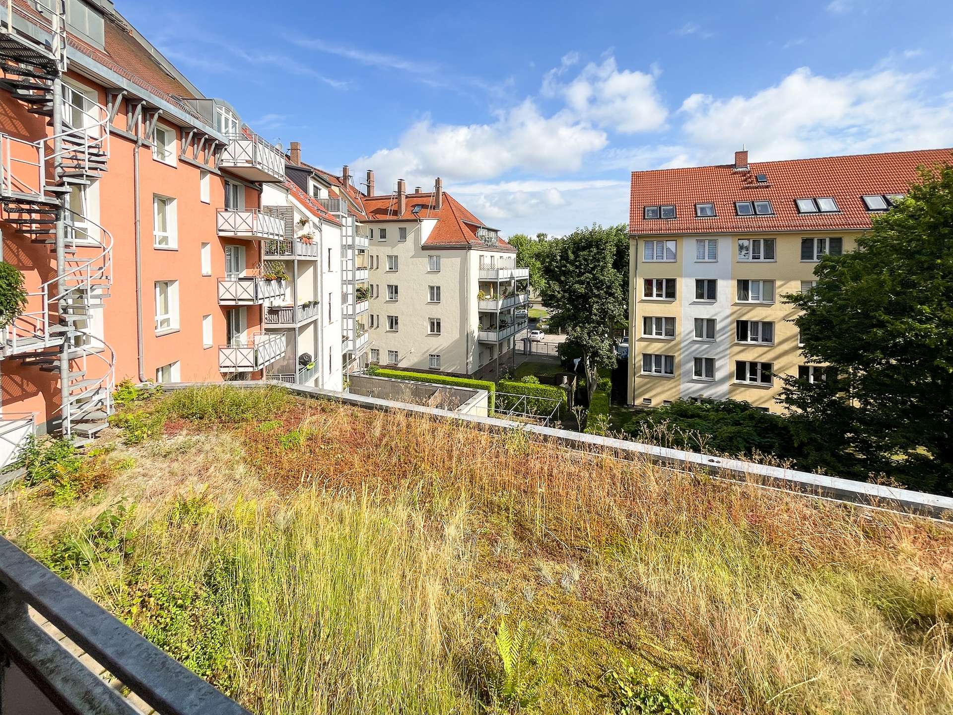 Blick vom Balkon