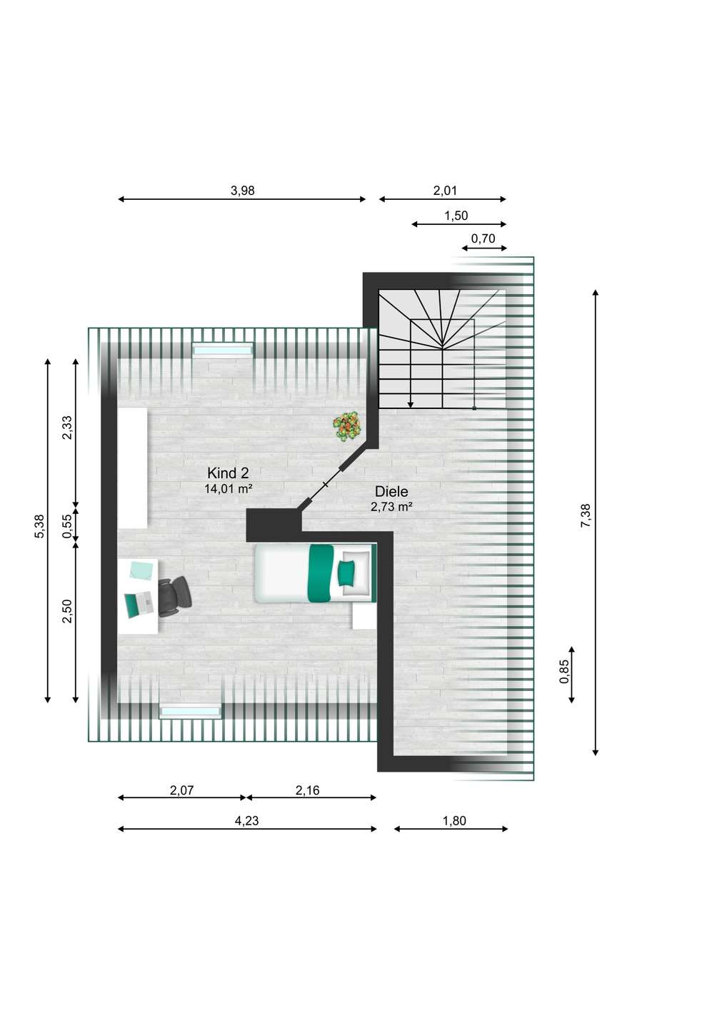 Grundriss Dachgeschoss