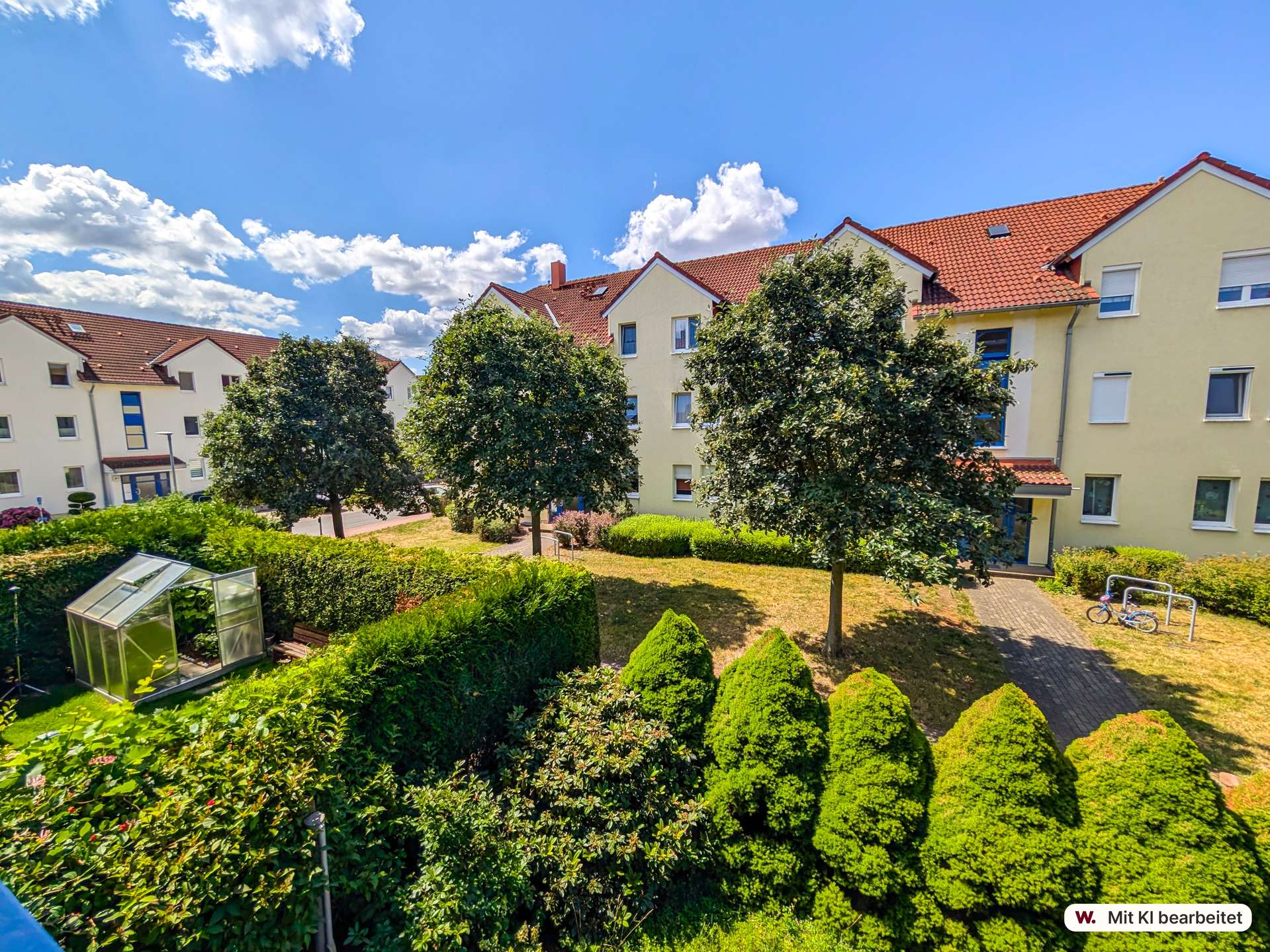 Blick vom Balkon