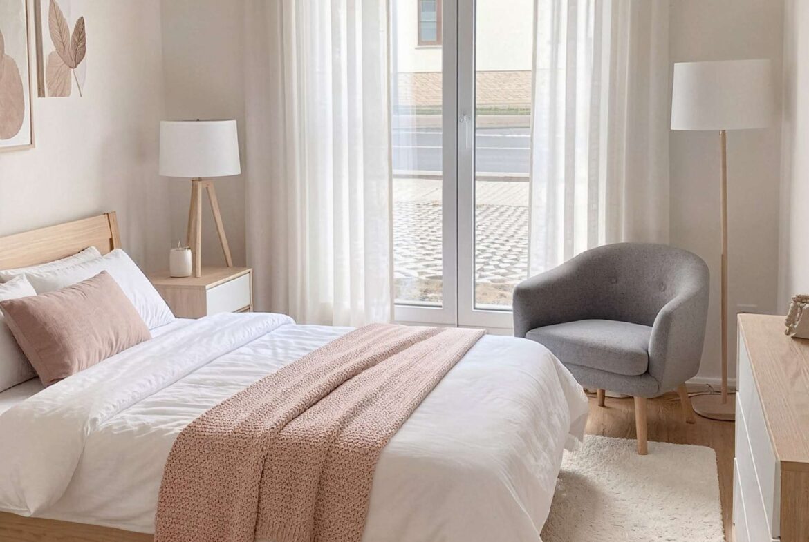 Schlafzimmer - digital möbliert