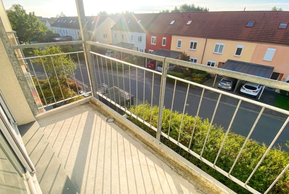 Blick vom Balkon