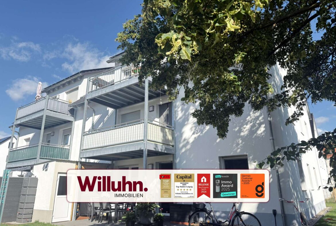 Rückansicht mit Balkonen