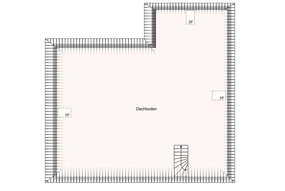 Grundriss Dachboden