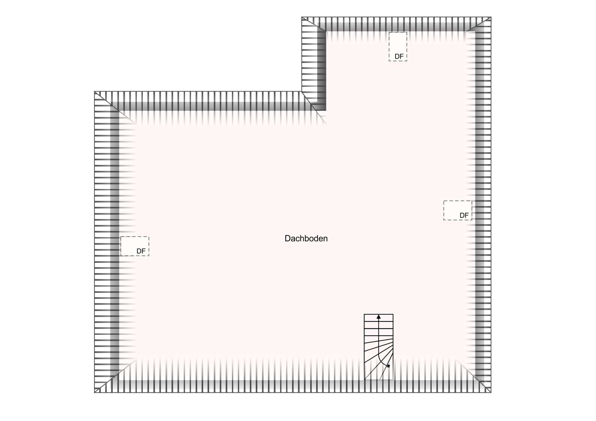 Grundriss Dachboden
