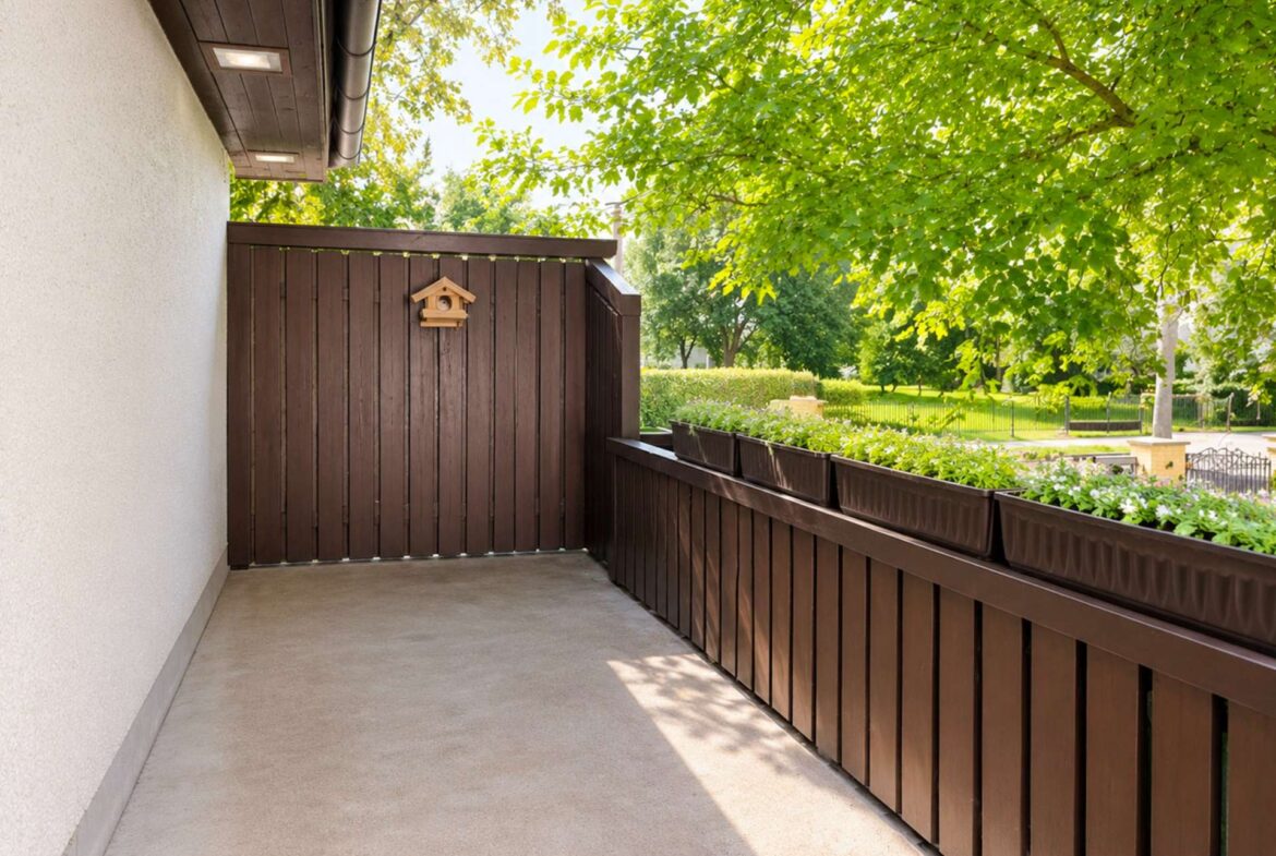 Terrasse mit Blick ins Grüne