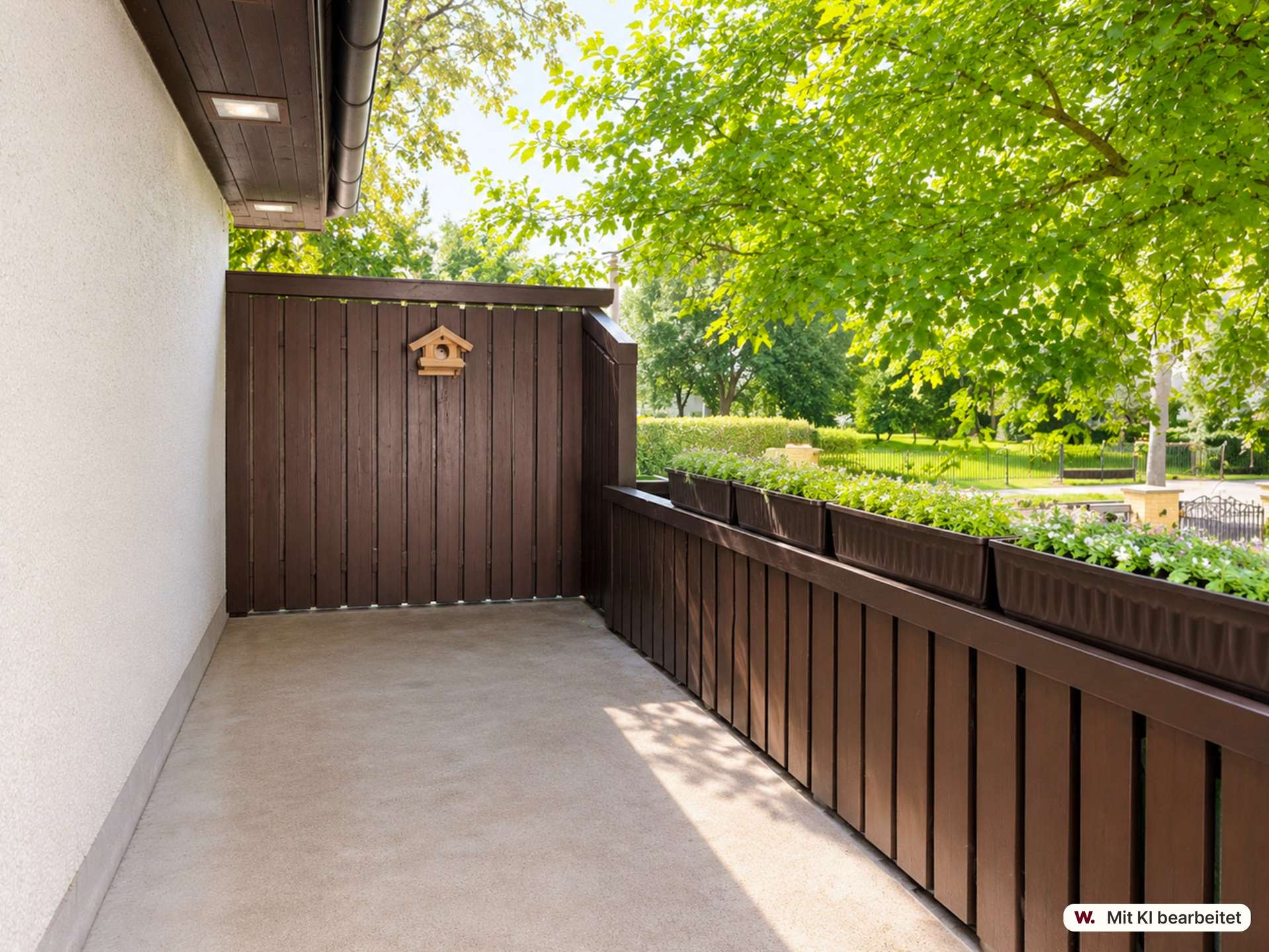 Terrasse mit Blick ins Grüne