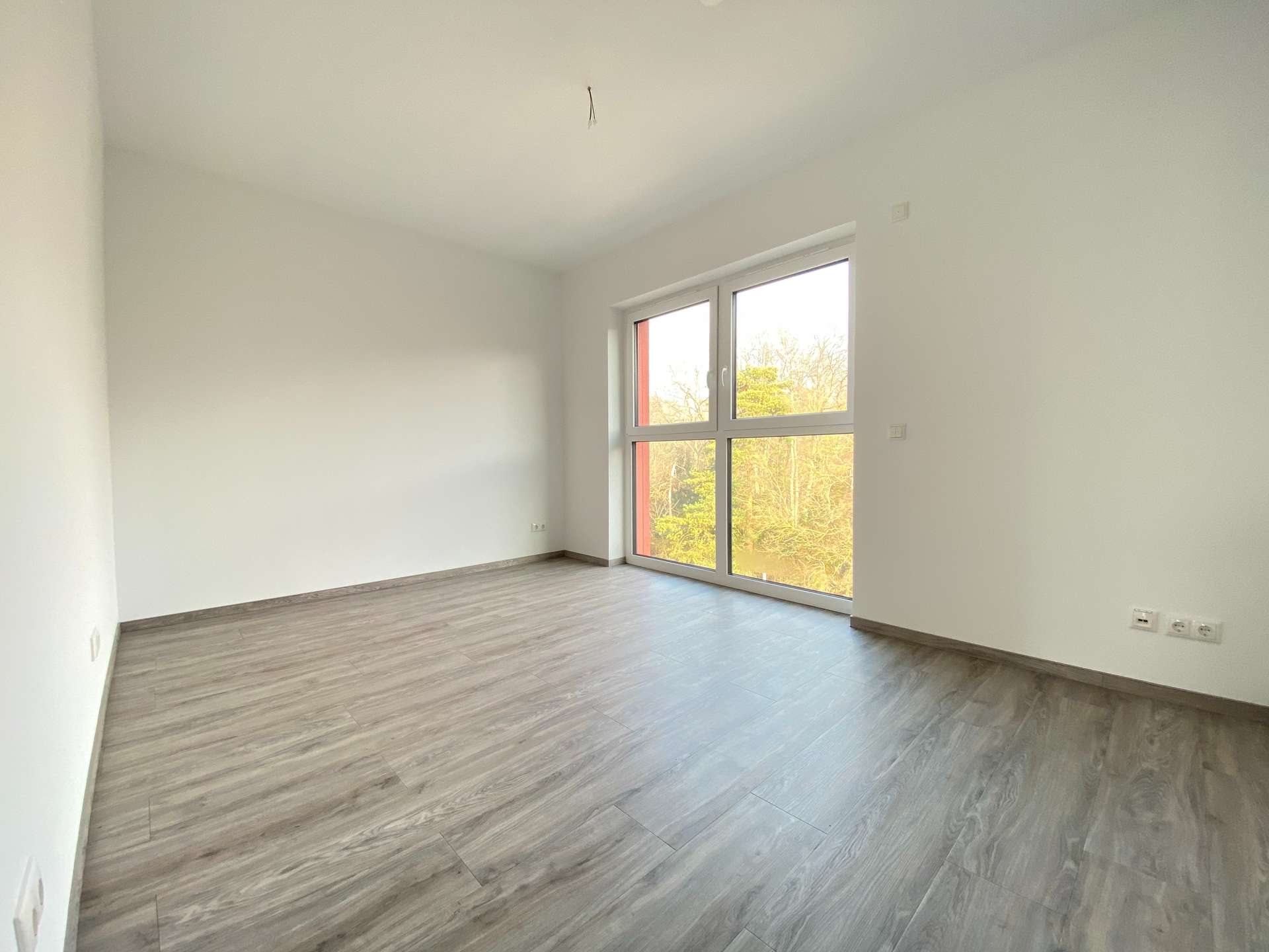 Schlafzimmer mit Grünblick