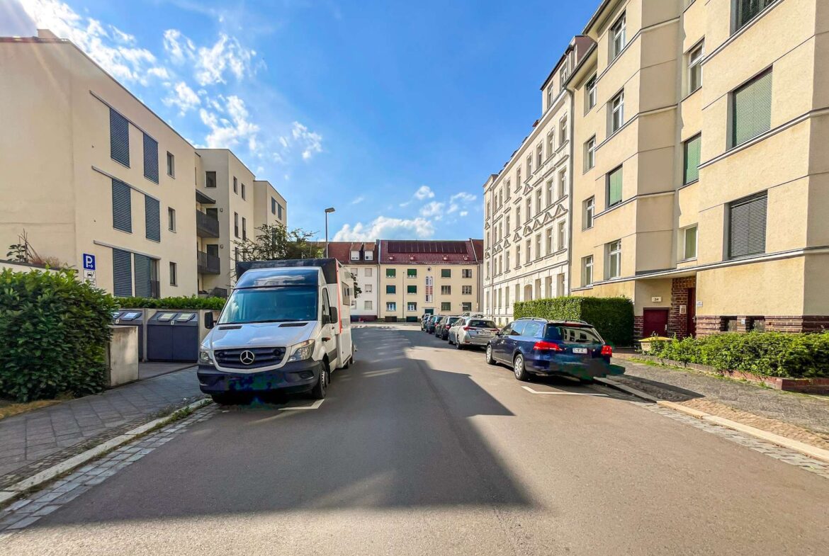 Blick zur Straße