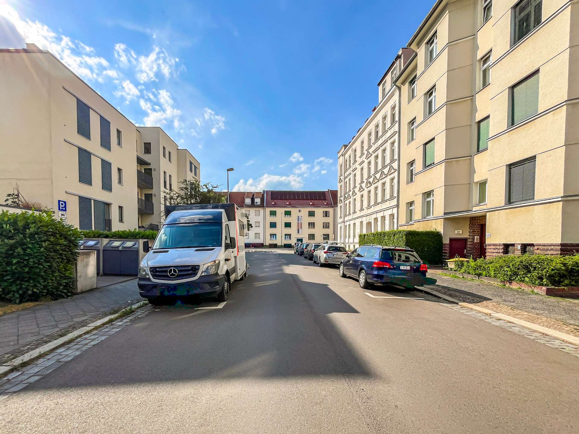 Blick zur Straße