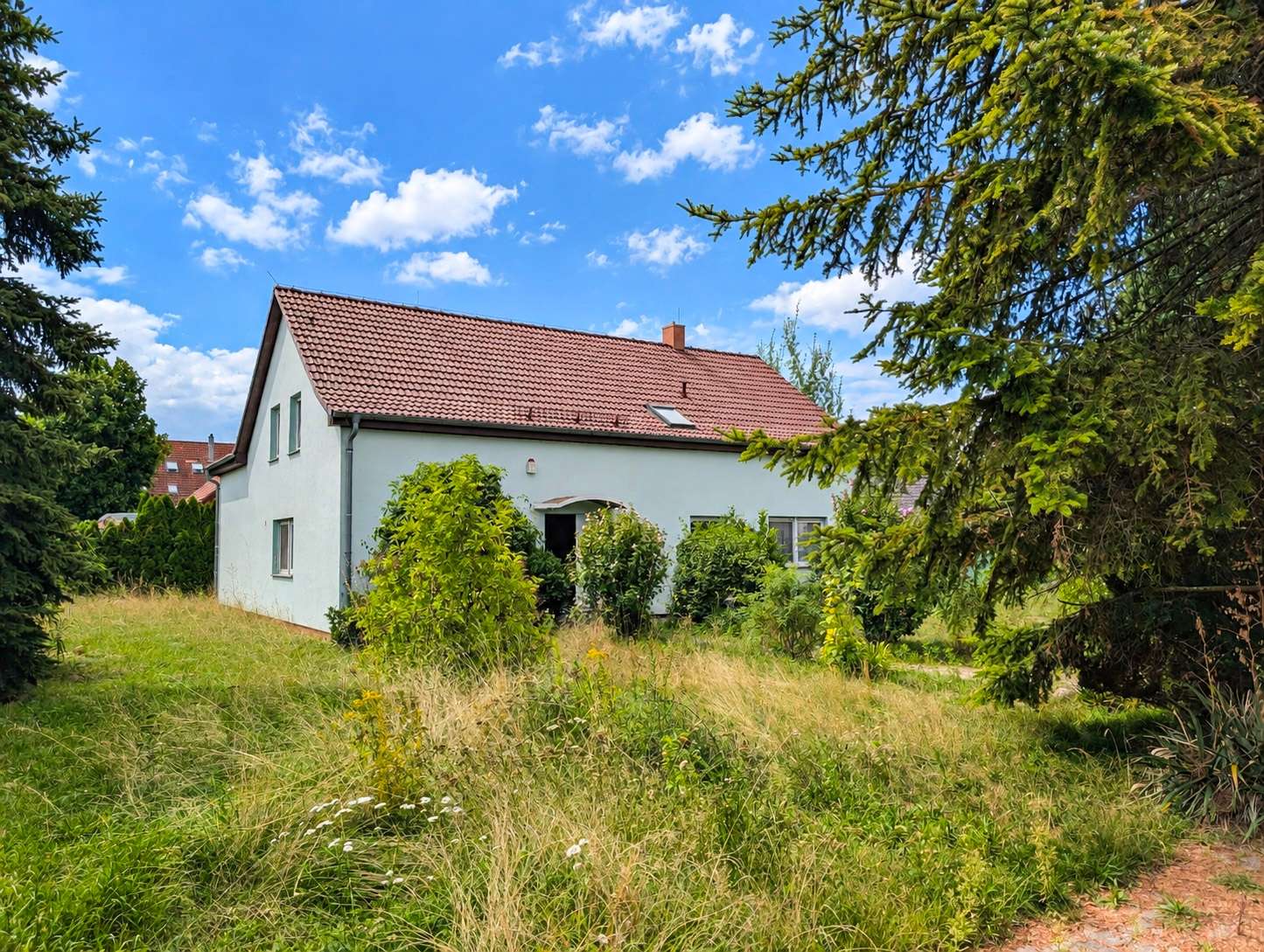 Hausansicht im Grünen
