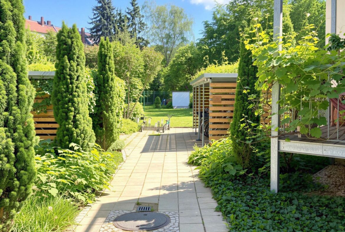 Idyllischer Innenhof