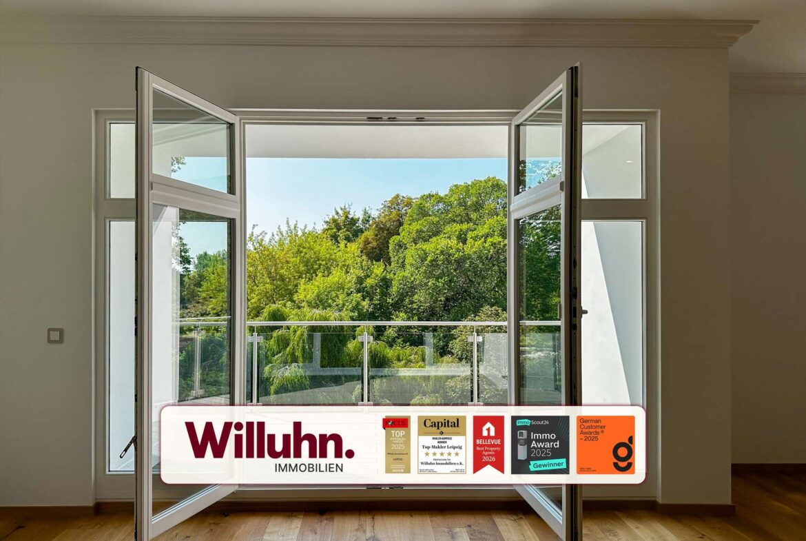 Balkon mit grünem Blick
