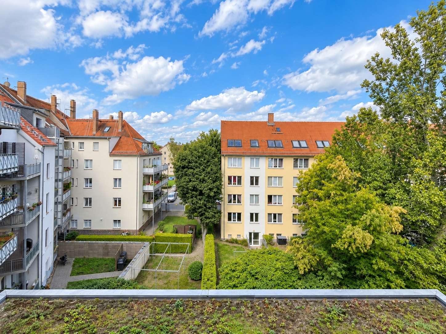 Blick vom Balkon