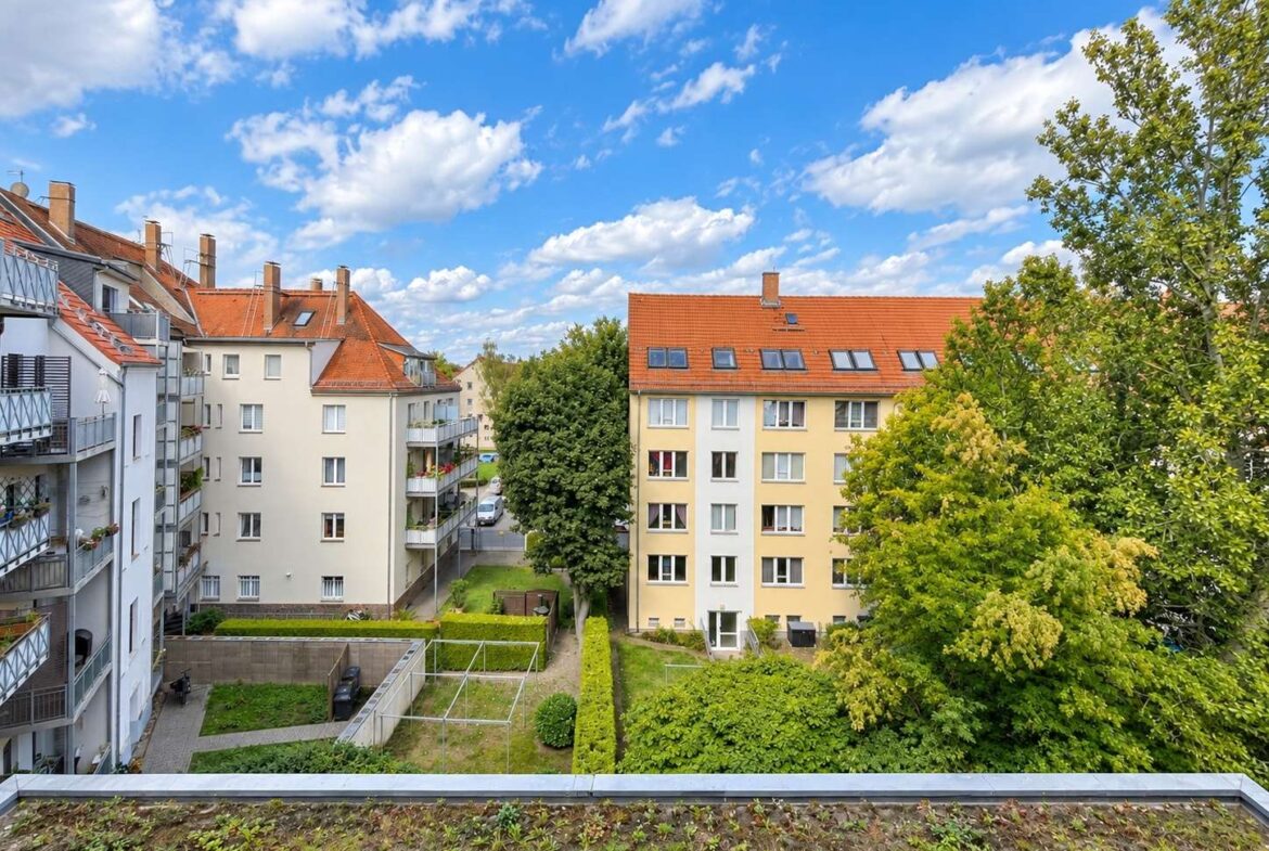Blick vom Balkon