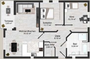 Grundriss WE 7