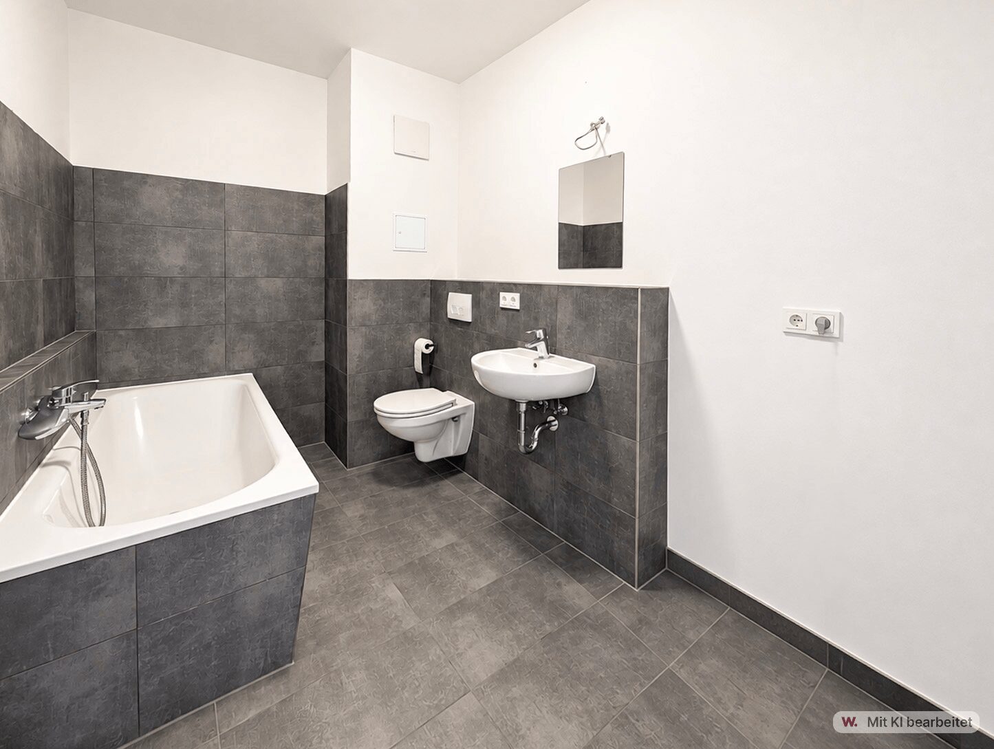 Modernes Bad mit Wanne