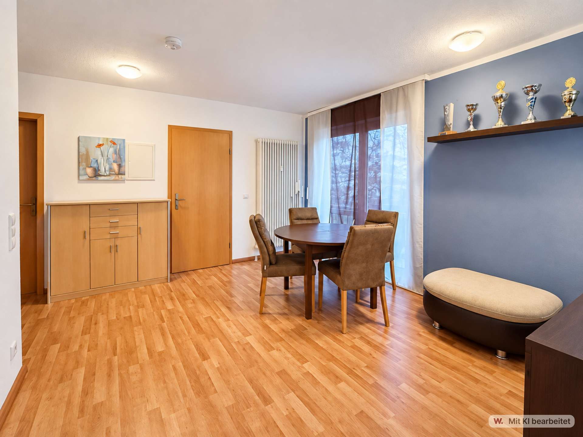 Wohnbereich mit französischem Balkon