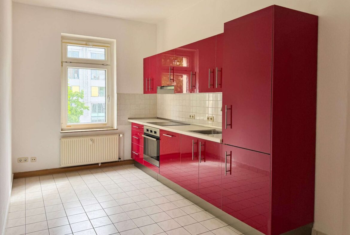 Küche mit Einbauküche